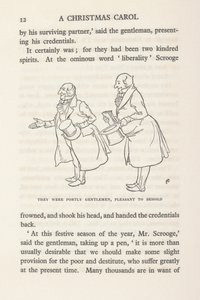 Portly Gentlemen - A Christmas Carol by Arthur Rackham